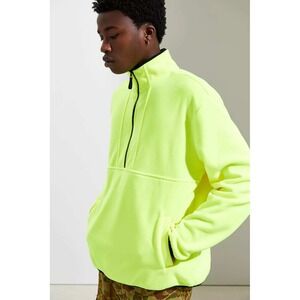Urban OutfittersPolar Cozy Neon Yellow Fleece 1/2 Zip Pullover Men's S